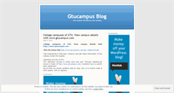 Desktop Screenshot of gtucampus.wordpress.com