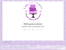 Tablet Screenshot of littlegemscakery.wordpress.com