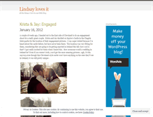 Tablet Screenshot of lindsaylovesit.wordpress.com