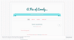 Desktop Screenshot of afixoflovely.wordpress.com