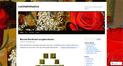 Desktop Screenshot of cucinainmusica.wordpress.com