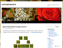 Tablet Screenshot of cucinainmusica.wordpress.com