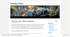 Desktop Screenshot of growinginplace.wordpress.com