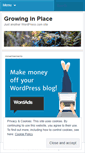 Mobile Screenshot of growinginplace.wordpress.com