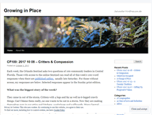 Tablet Screenshot of growinginplace.wordpress.com