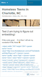 Mobile Screenshot of homelessteens.wordpress.com
