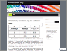 Tablet Screenshot of andreabelle.wordpress.com