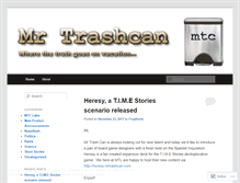 Tablet Screenshot of mrtrashcan.wordpress.com