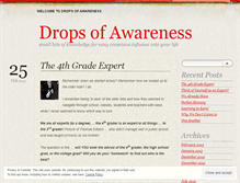 Tablet Screenshot of dropsofawareness.wordpress.com