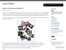 Tablet Screenshot of jackiewalker.wordpress.com