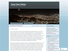 Tablet Screenshot of hazaranewspakistan.wordpress.com