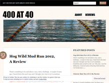 Tablet Screenshot of 400at40.wordpress.com