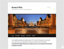 Tablet Screenshot of accessinparis.wordpress.com