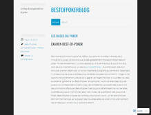 Tablet Screenshot of bestofpokerblog.wordpress.com