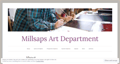 Desktop Screenshot of millsapsart.wordpress.com