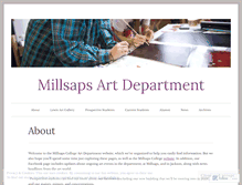 Tablet Screenshot of millsapsart.wordpress.com