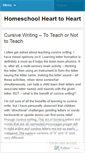 Mobile Screenshot of homeschoolheart2heart.wordpress.com