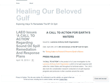 Tablet Screenshot of healingthegulf.wordpress.com