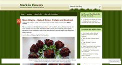 Desktop Screenshot of markinflowers.wordpress.com