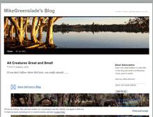 Tablet Screenshot of mikegreenslade.wordpress.com
