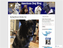 Tablet Screenshot of americandogblog.wordpress.com