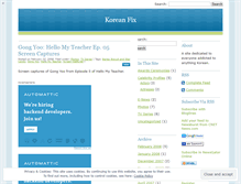 Tablet Screenshot of koreanfix.wordpress.com