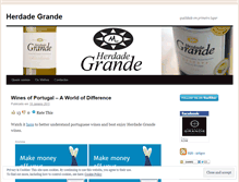 Tablet Screenshot of herdadegrande.wordpress.com