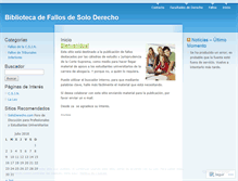 Tablet Screenshot of jurisprudenciayfallos.wordpress.com