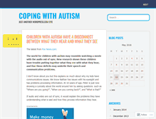 Tablet Screenshot of copingwithautism.wordpress.com