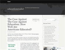 Tablet Screenshot of educationrealist.wordpress.com