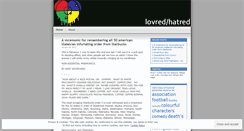 Desktop Screenshot of lovredhatred.wordpress.com