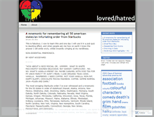 Tablet Screenshot of lovredhatred.wordpress.com