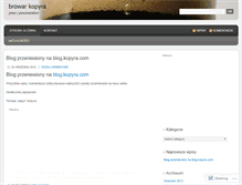 Tablet Screenshot of kopyr.wordpress.com