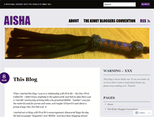 Tablet Screenshot of beingaisha.wordpress.com