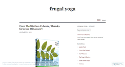 Desktop Screenshot of frugalyoga.wordpress.com