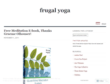 Tablet Screenshot of frugalyoga.wordpress.com
