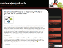 Tablet Screenshot of mobileandpadgeeksonly.wordpress.com