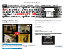 Tablet Screenshot of noassumption.wordpress.com