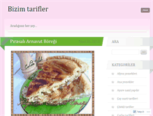 Tablet Screenshot of bizimtarifler.wordpress.com