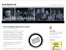 Tablet Screenshot of joshmartinink.wordpress.com