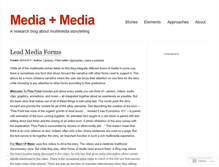 Tablet Screenshot of mediaplusmedia.wordpress.com