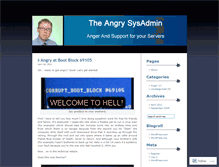 Tablet Screenshot of angrysysadmin.wordpress.com