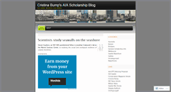 Desktop Screenshot of cristinabump.wordpress.com