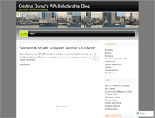 Tablet Screenshot of cristinabump.wordpress.com