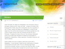 Tablet Screenshot of culturelust.wordpress.com