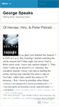 Mobile Screenshot of georgespeaks.wordpress.com