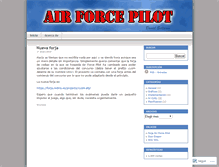 Tablet Screenshot of airforcepilot.wordpress.com