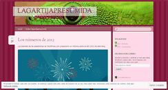 Desktop Screenshot of lagartijapresumida.wordpress.com