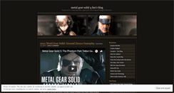 Desktop Screenshot of metalgearsolid4fan.wordpress.com