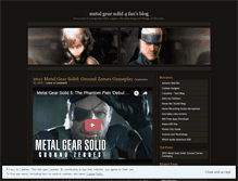 Tablet Screenshot of metalgearsolid4fan.wordpress.com